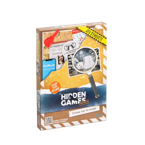 Jeu d'enquête Hidden Games Crime sur la neige - Hidden Games