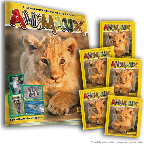 Album ANIMAUX - PANINI - 224 stickers à collectionner - Mixte - A partir de  3 ans - Cdiscount Jeux - Jouets