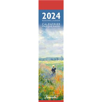 Calendrier Marque-Pages Pictura 2024 Claude Monet