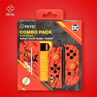 Pack accessoires Combo Just For Games DC Flash pour Nintendo Switch et Nintendo Switch modèle OLED