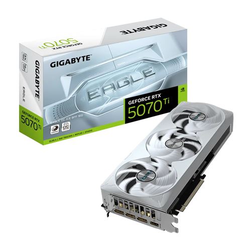 Gigabyte GeForce RTX 5070 Ti EAGLE OC ICE SFF 16G Neuf - vue 5