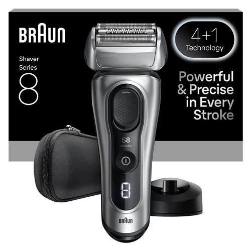 Rasoir Électrique Braun Series 8 8617S Noir et Gris