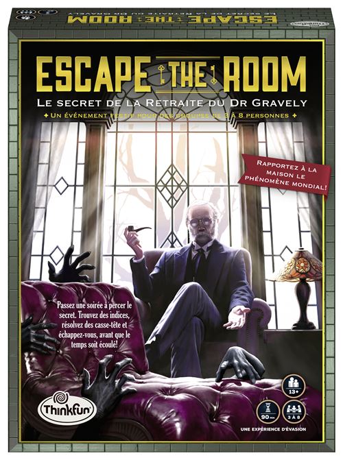 Jeu d'escape game Ravensburger Escape The Room Le Secret de la Retraite du Dr Gravety Ravensburger