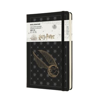 Agenda scolaire journalier Moleskine Edition Harry Potter Grand Format 2021-2022 Noir