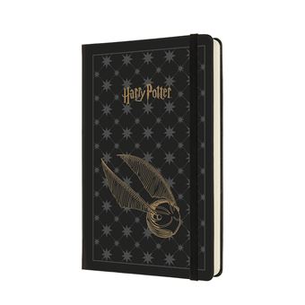 Agenda scolaire journalier Moleskine Edition Harry Potter Grand Format 2021-2022 Noir