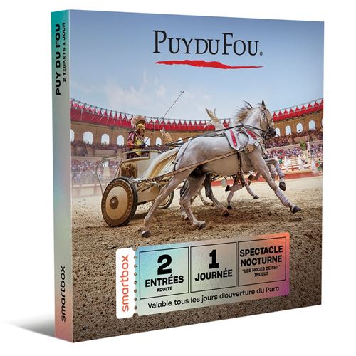 Coffret cadeau SmartBox Une journée au Puy du Fou en duo