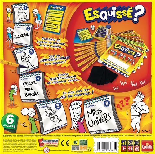 Acheter - Esquissé 8 Joueurs - Jeu de Société - Boutique Variantes Paris -  Goliath