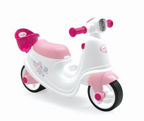 Porteur scooter Smoby aux couleurs de Corolle - Porteur bébé