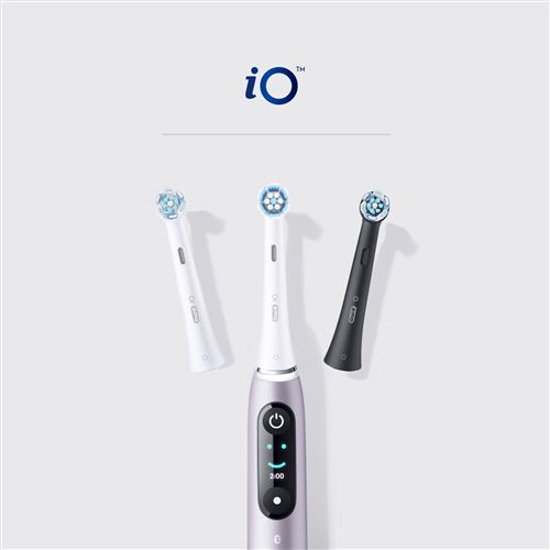 Lot De 4 Brossettes Oral-B IO Gentle Care Noires - Têtes De Rechange - Livraison Gratuite