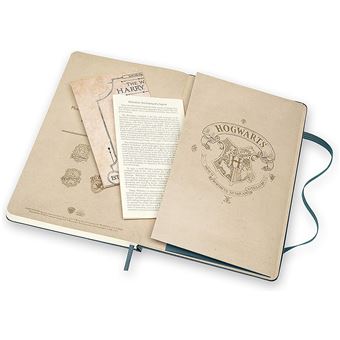 Harry Potter carnet ligne grand format vert foncé