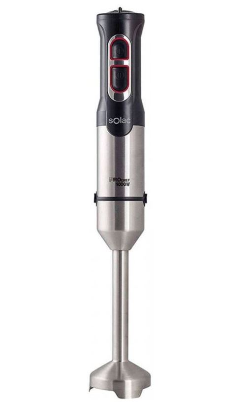 Mixeur plongeant 1000W avec pied inox et accessoires