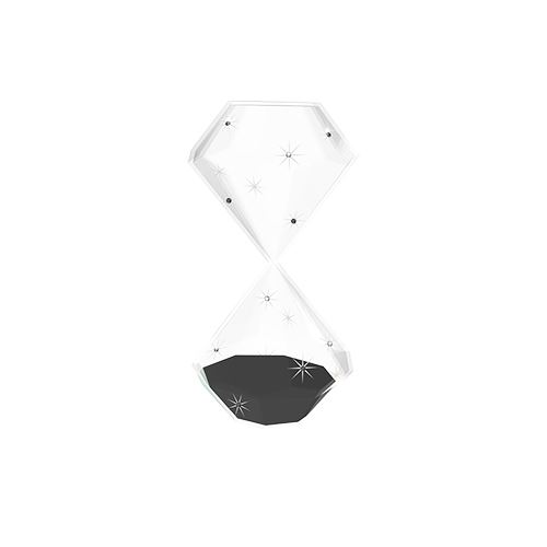 Sablier orné de cristaux Swarovski® Noir métallisé Crystal Party Exclusivité FNAC
