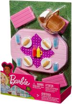 Coffret mobilier pique-nique pour poupées Barbie