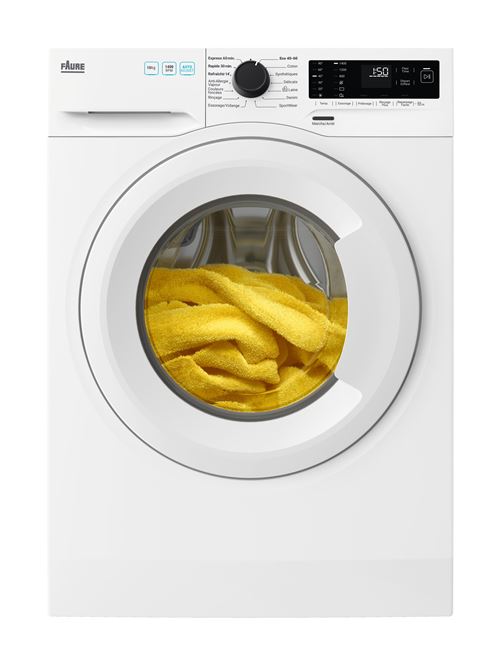 Faur Lave-Linge Frontal - Capacite Maxi Du Tambour (Kg):10 - Vitesse Dessorage Maxi Commerciale (Tr/Min):1400 - Nouvelle Classe Energetique:A -
