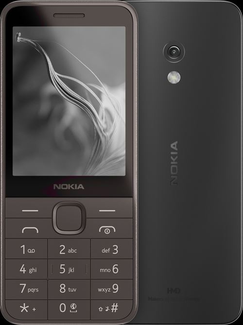 Téléphone portable basique Nokia 235 2,8 4G Nano SIM 128 Mo Noir