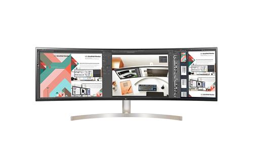 LG 49WL95C-W - LED-monitor - gebogen - 49 - 5120 x 1440 Dual Quad HD - IPS - 360 cd/m² - 1000:1 - 5 ms - 2xHDMI, DisplayPort, USB-C - luidsprekers