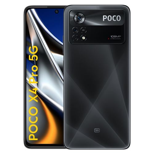 Smartphone Xiaomi Poco X4 Pro 6.67"" 5G Double SIM 128 Go Noir Métal État correct - Xiaomi reconditionné disponible sur Fnac