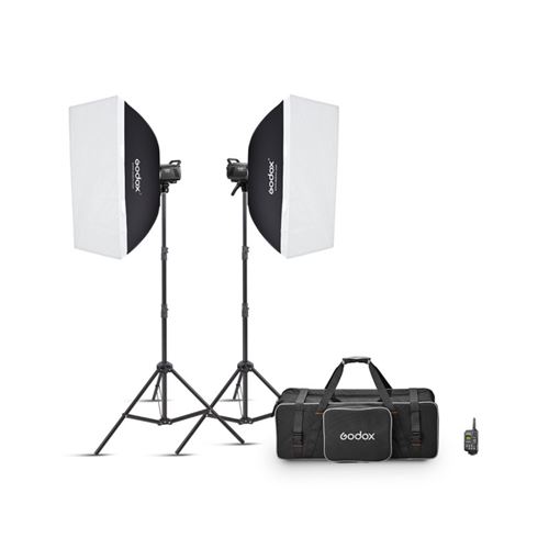 Kit 2 Studio Flash Godox Ms300V-F Noir Et Blanc