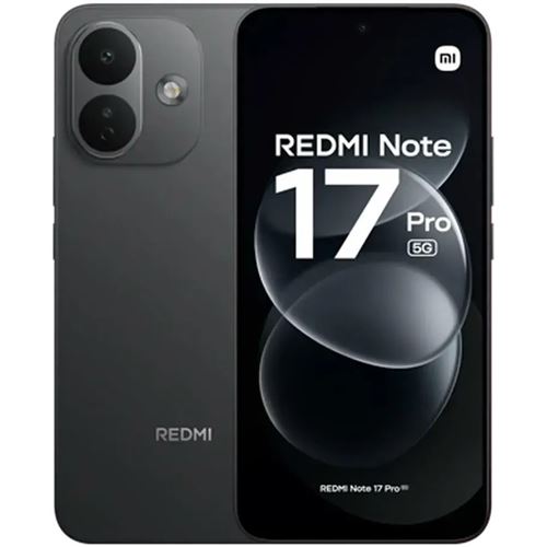 Xiaomi Redmi Note 17 Pro - 5G smartphone - double SIM - RAM 8 Go / Mémoire interne 512 Go - OLED display - 6.83" - 2772 x 1280 pixels - (120 Hz) - 2x caméras arrière 50 MP, 8 MP - front camera 16 MP - noir