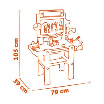 Atelier de bricolage Smoby Etabli Black + Decker électronique