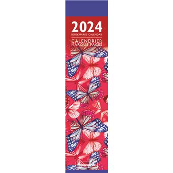 Calendrier Marque-Pages Pictura 2024 Pattern Papillons