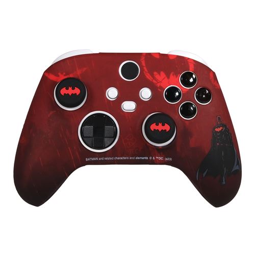 Kit Accessoire personnalisé Just For Games DC Batman pour Xbox Series X et S Rouge et Noir