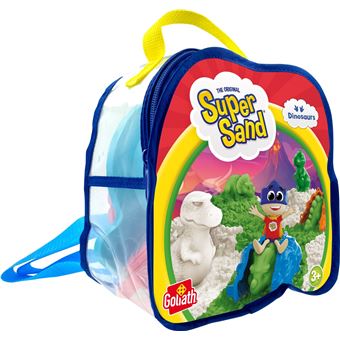 Pâte à modeler pour enfant Goliath Super sand backpack dinosaurs