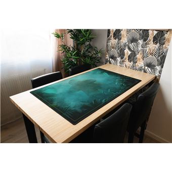 WOGAMAT Tapis Multijeu Saphir – 60x100 Cm – Néoprène 3 Mm – Glisse Parfaite Pour Cartes Et Dés – Bleu Saphir