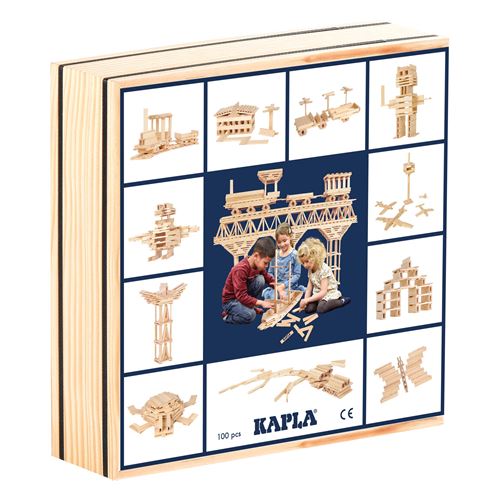 Jeu de construction Kapla Coffret 100 Planchettes Natures - Kapla