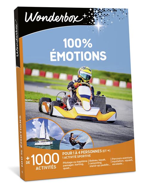 Coffret cadeau Wonderbox 100% émotions Edition 2025
