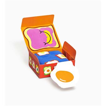 Coffret cadeau Happy Socks Chaussettes hautes Toasted Egg Taille 41-46