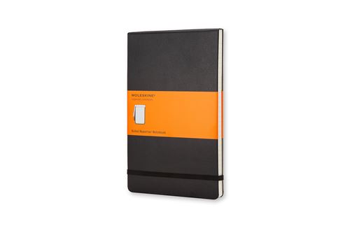 Carnet Reporter classique format de poche ligné Moleskine couverture rigide Noir