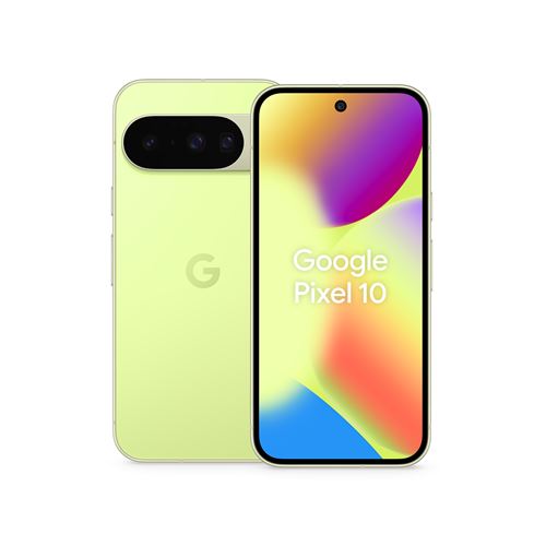 Smartphone Google Pixel 10 6,3"" 5G Double SIM 256 Go Vert Citron État correct - Google reconditionné disponible sur Fnac