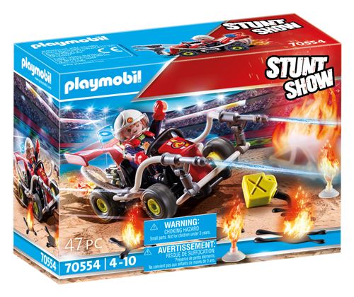 Playmobil Stuntshow 70554 Stuntshow Véhicule et Pompier