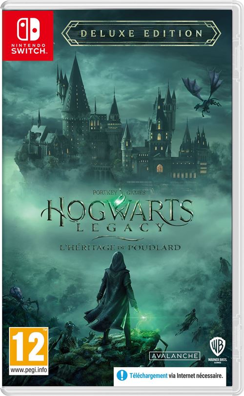Pochette avant du jeu Hogwarts Legacy: L'Héritage de Poudlard Deluxe Edition Nintendo Switch