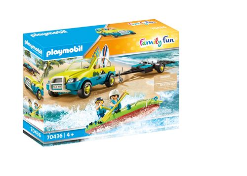 Playmobil Family Fun 70436 Voiture avec Canoë