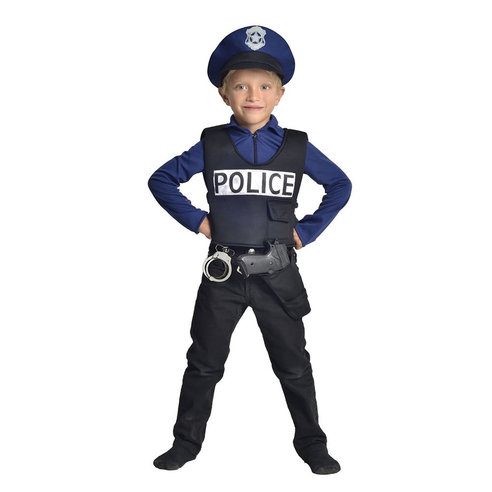 Macium 11 Pièces Police Deguisement Enfant Policier Costume