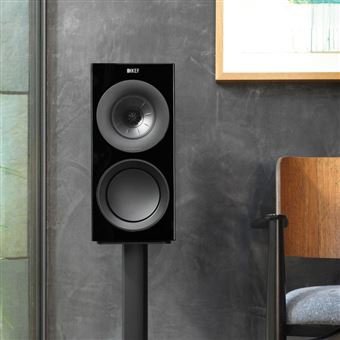 KEF R Series R3 - Haut-parleurs - étagère - tridirectionnel - brillant noir