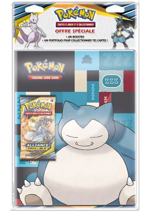 Pack Cahier range-cartes et Booster Pokémon Soleil et Lune 10 Modèle aléatoire