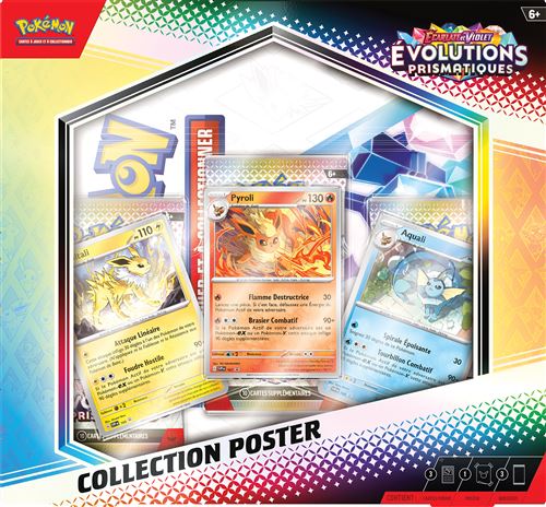 Pokemon Cartes À Collectionner Pokémon Coffret Poster Ev8.5 Ecarlate Et Violet Evolutions Prismatiques