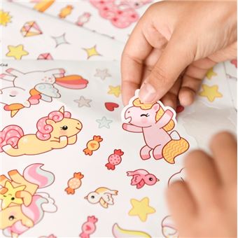 Jeu créatif Poppik Les Licornes avec 150 Stickers