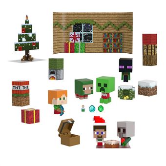 Figurines Mattel Calendrier de l'avent Minecraft