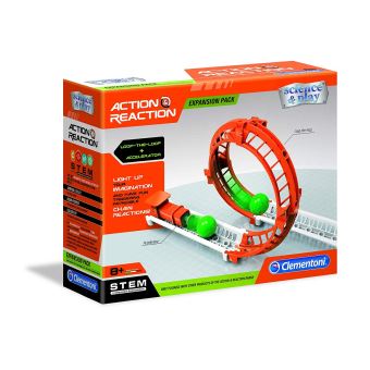 Jeu de construction Clementoni Action et Réaction Looping et Accélérateur - 1
