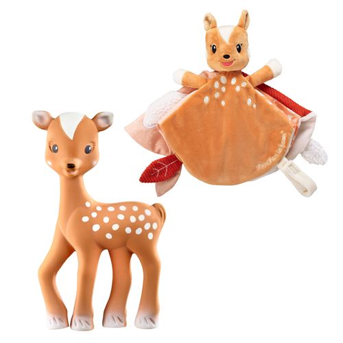 Coffret naissance SOPHIE LA GIRAFE Doudou Fanfan + Fanfan