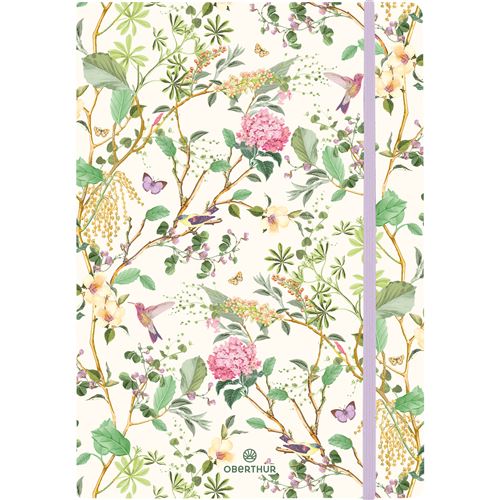CARNET A5 CARACAS COLIBRIS - 200 PAGES - RIGIDE - LIGNE