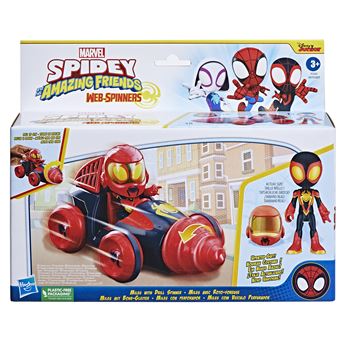 Figurine 10 cm et véhicule - Marvel Spidey And His Amazing Friends
