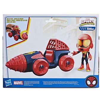 Figurine avec véhicule Spidey And His Amazing Friends Roto et Miles