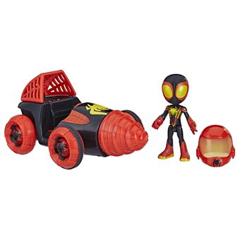 Figurine avec véhicule Spidey And His Amazing Friends Roto et Miles