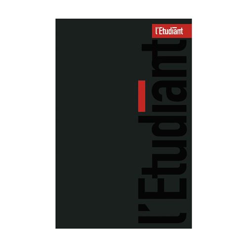Agenda Scolaire Semainier L’Etudiant 2024-2025 15 X 21 Cm Noir
