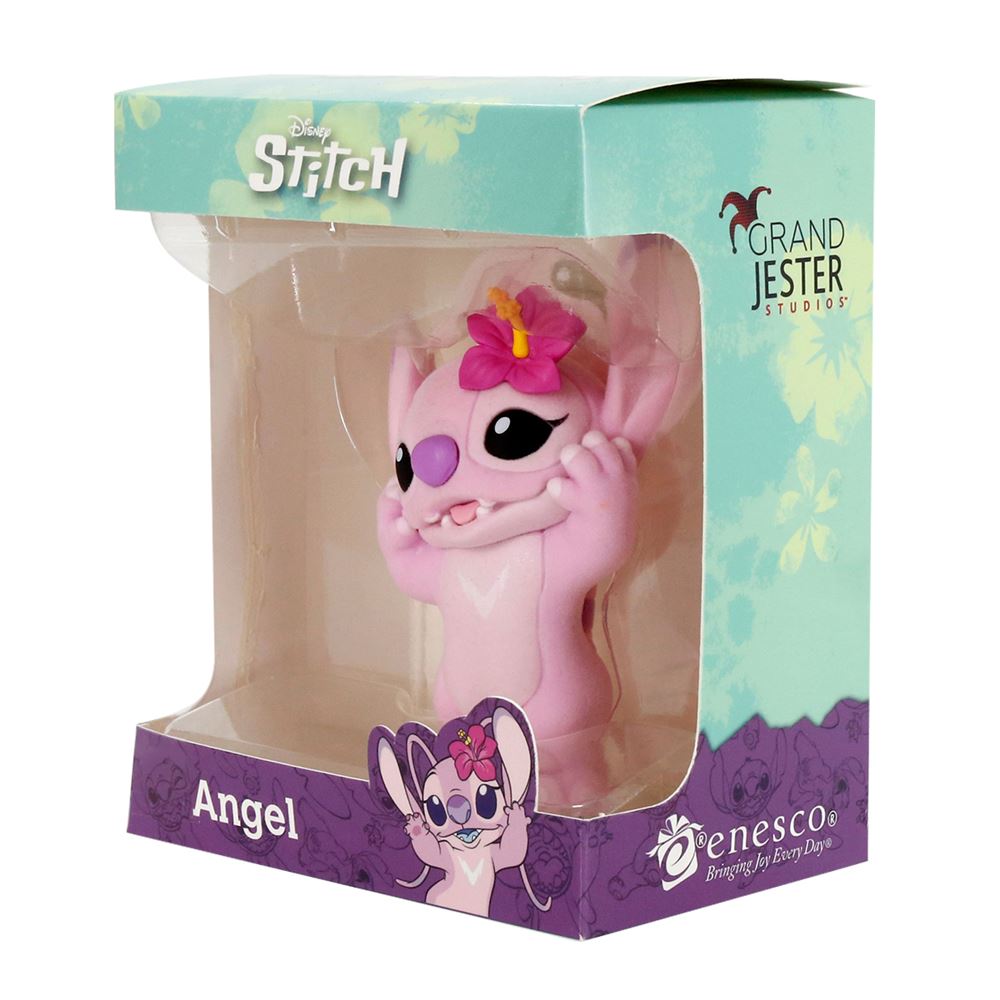 Figurine - Disney - Angel Floqué Lilo & Stitch Disney 10cm - Figurine ...